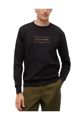Ανδρικό Φούτερ Μαύρο Tommy Hilfiger MW0MW44939-BDS
