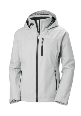 Women's Grey HEH W CREW HOODED MIDL JACKET 2.0 Helly Hansen 34447-GREY