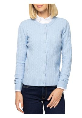 Women's Light Blue Hideal Cardigan Heavy Tools T90001-SKY