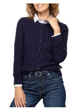Women's Navy Blue Hideal Cardigan 0Heavy Tools T90001-NAVY
