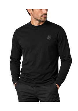 Men's Black Longsleeve T-shirt Crewneck Karl Lagerfeld 755048 564235-990