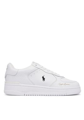 Men's White LEATHER-MASTR CT SIG-SK-LTL Ralph Lauren 809P17938001-White