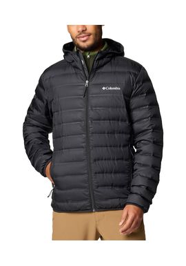 Men's Black Lake 22 II Down Hooded Jacket Columbia 2086294-010