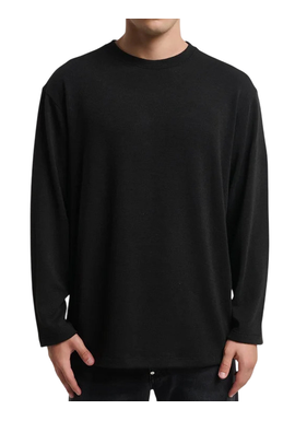 Men's Black Knitted Sweater Royal Denim Masuda4071-Black