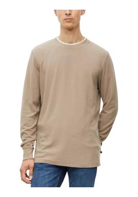 Ανδρικό Μακρυμάνικο T-shirt Καφέ S.Oliver 2180195-8621