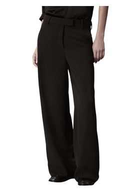 Women's Black Clean Poly Twill Wide Leg Pant Calvin Klein LV044H413G-UB1