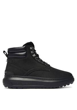 Ανδρικά Δερμάτινα Kapri Lug Μποτάκια Μαύρα Karl Lagerfeld KL57548-20X Black