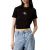 Women's Black Monologo Baby Tee Calvin Klein J20J223113-BEH