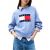 Women's Light Blue Tjw Melange Flag Sweater Rib Ext Tommy Jeans DW0DW21782-DZ1