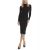 Women's Black Logo Knit Dress Karl Lagerfeld A4W13028-999 BLACK