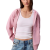 Women's Pink Monologo French Terry Fz Bf Hood Calvin Klein LV047B270G-TE0
