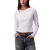 Women's White A- Ls Monogram Baby Tee Calvin Klein LV047A803G-YAA