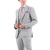 Men's Grey Suit 3pieces Vittorio 10026ROMA-GREY