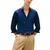 Men's Navy Blue DC Flex Collar Solid Shirt Tommy Hilfiger MW0MW42779-DCA