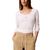Women's White LS WOVEN LABEL 2X2 RIB SCOOP NECK TEE Calvin Klein LV047D218G-YAF