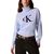 Women's Light Blue Ls Logo Tneck Pullover Calvin Klein LV047H329G-C3Q