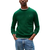 Men's Green PIMA ORG CTN CASHMERE CREW NECK JUMPER Tommy Hilfiger MW0MW28046-MQ8