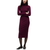 Women's Calypso Berry TJW TURTLENECK  BODYCON MIDI DRESS Tommy Jeans DW0DW23320-V11