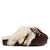 Women's Brown Furry Sabot Real Sheepskin Colors Of California HC SHSLOFI04-CHOCOLATE