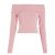 Women's Ballet Pink Tjw Off Shoulder Rib Sweater Ext Tommy Jeans DW0DW17501-THA