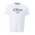 Men's White Plus Size T-Shirt S.Oliver 2139910-01D1