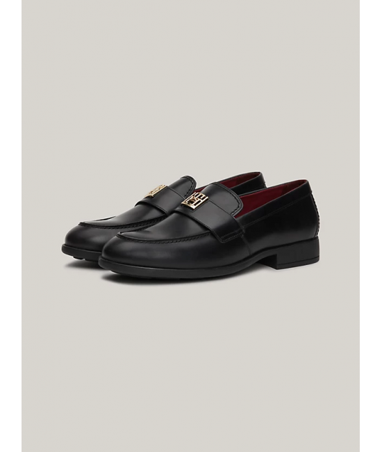 Women's Black TH Leather Classic Loafer Tommy Hilfiger FW0FW07961-BDS