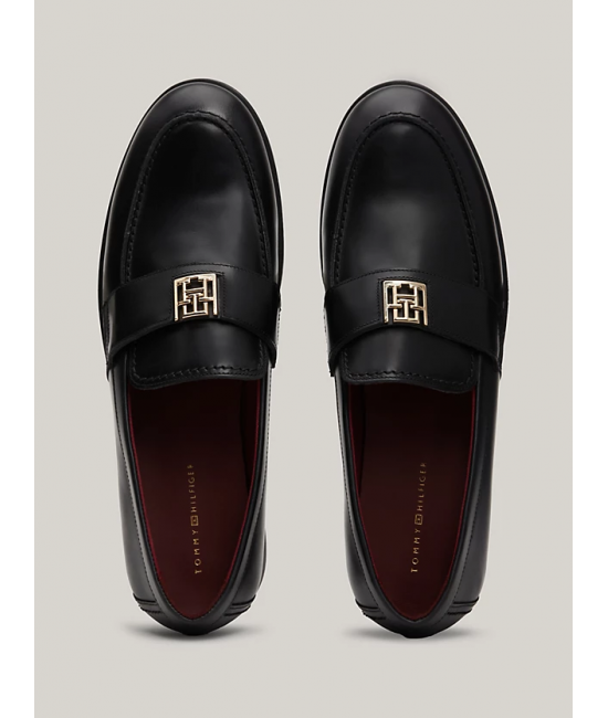 Women's Black TH Leather Classic Loafer Tommy Hilfiger FW0FW07961-BDS