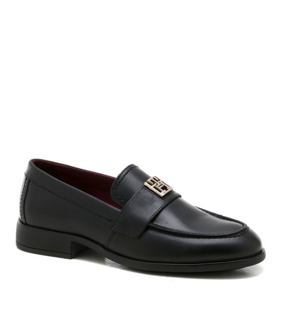 Women's Black TH Leather Classic Loafer Tommy Hilfiger FW0FW07961-BDS