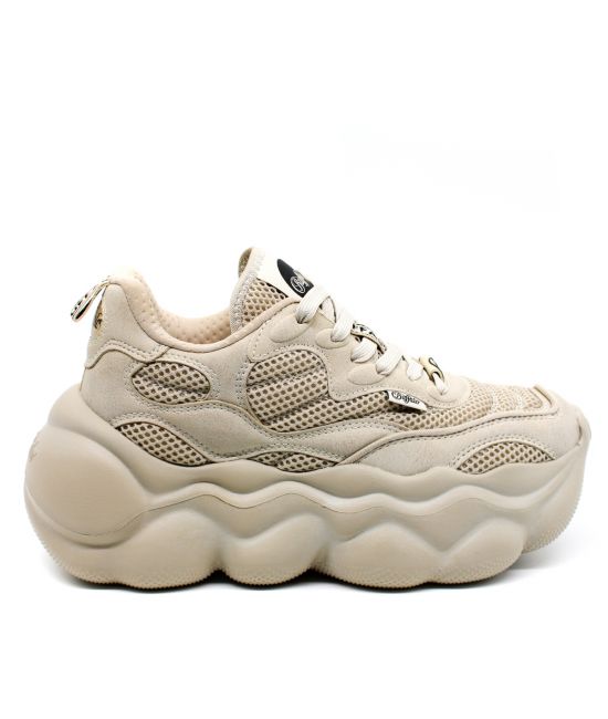 Women's Beige Komodo Sneakers Buffalo BUF1636223-CREAM