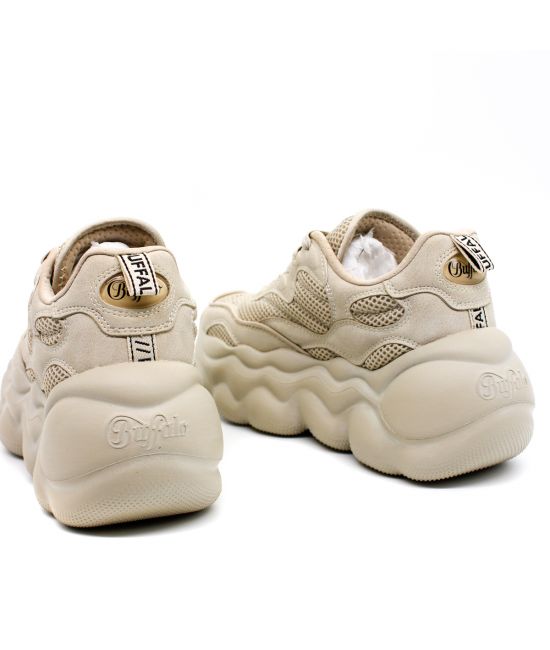 Women's Beige Komodo Sneakers Buffalo BUF1636223-CREAM