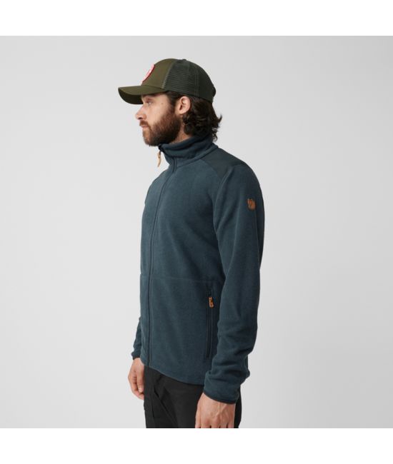 Men's Navy Blue Sten Fleece M Fjallraven 81765-555 DARK NAVY