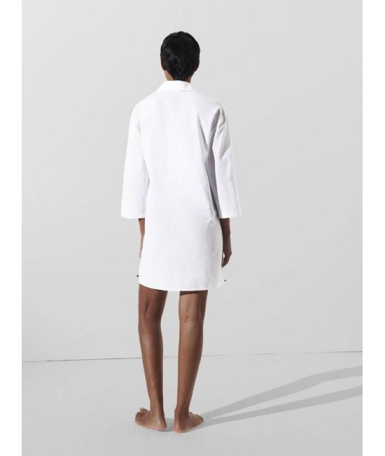 Women's White Karl DNA Signature Beach Dress Karl Lagerfeld 240W2205-100 WHITE