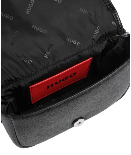 Women's Black Bel Crossbody Flap Bag Hugo 50541869-001