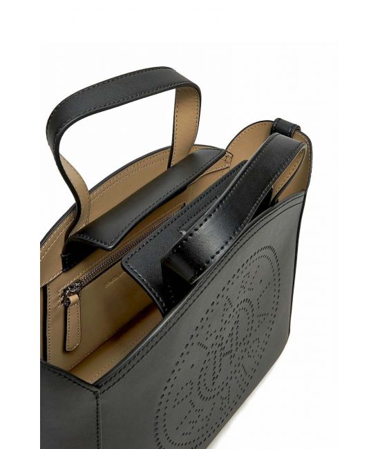 Women's Black K/CIRCLE SM TOTE PERFORATED Bag Karl Lagerfeld A1W30058-999 Black