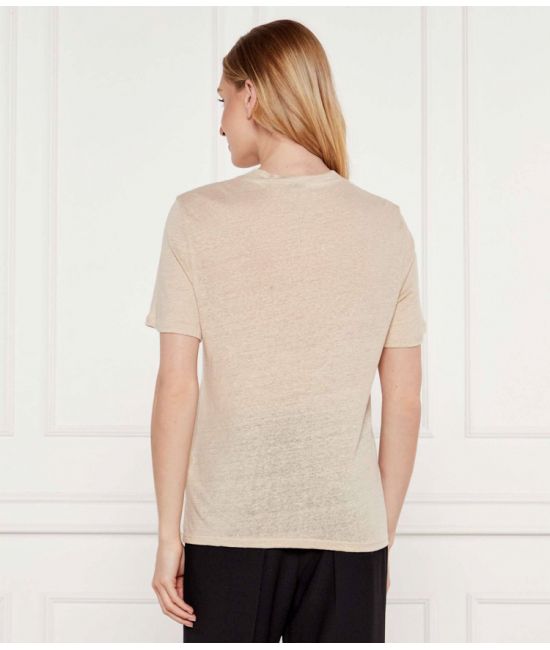 Γυναικείο Λινό C_Ela_1 T-Shirt Μπεζ Boss 50538645-287