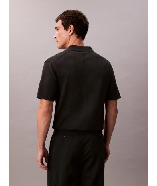 Men's Black Ss Supima Cotton Polo 14Gg Calvin Klein LV04LC326G-UB1