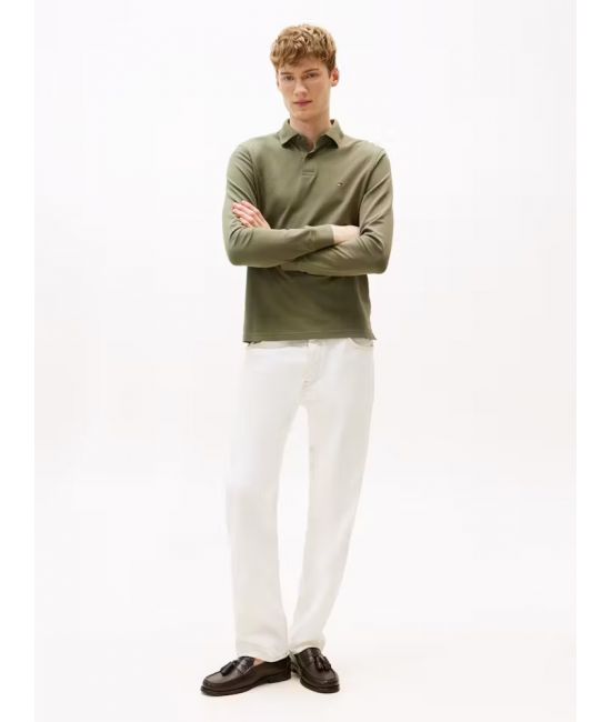 Men's Olive Green 1985 Regular Ls Polo Tommy Hilfiger MW0MW20183-PLI