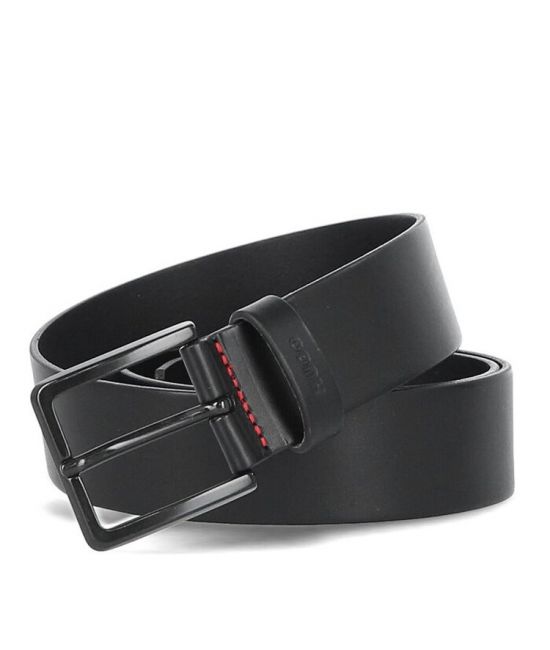 Men's Black Leather Gionio Sz40 Belt Hugo 50385358-001