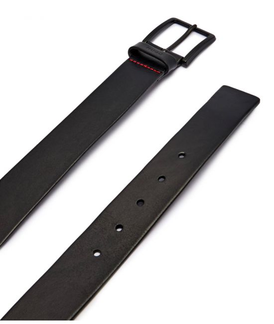 Men's Black Leather Gionio Sz40 Belt Hugo 50385358-001