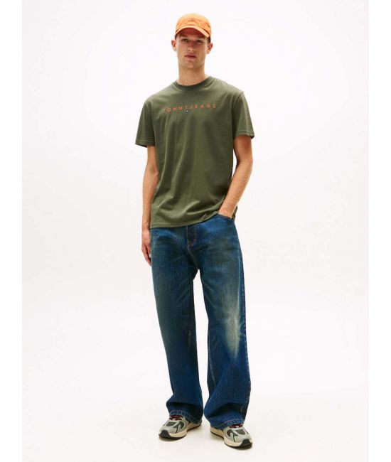 Ανδρικό T-shirt Πράσινο Tommy Jeans DM0DM20744-0H8