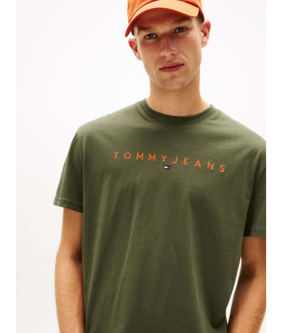Ανδρικό T-shirt Πράσινο Tommy Jeans DM0DM20744-0H8