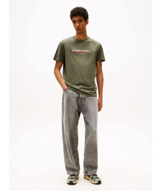 Ανδρικό T-shirt Χακί Tommy Jeans DM0DM21978-MRH