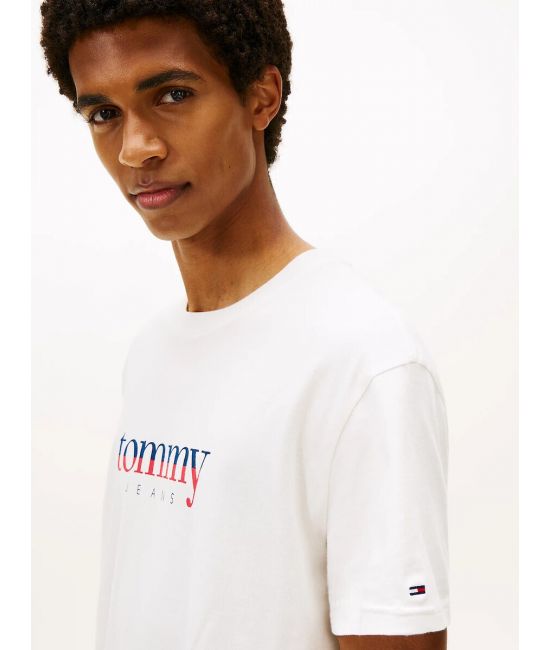 Ανδρικό T-shirt Λευκό Tommy Jeans DM0DM21978-YBL