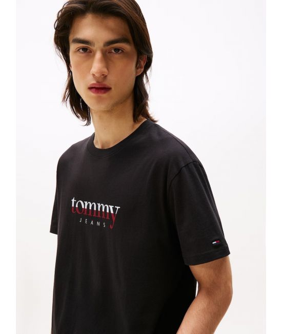 Ανδρικό T-shirt Μαύρο Tommy Jeans DM0DM21978-BDS