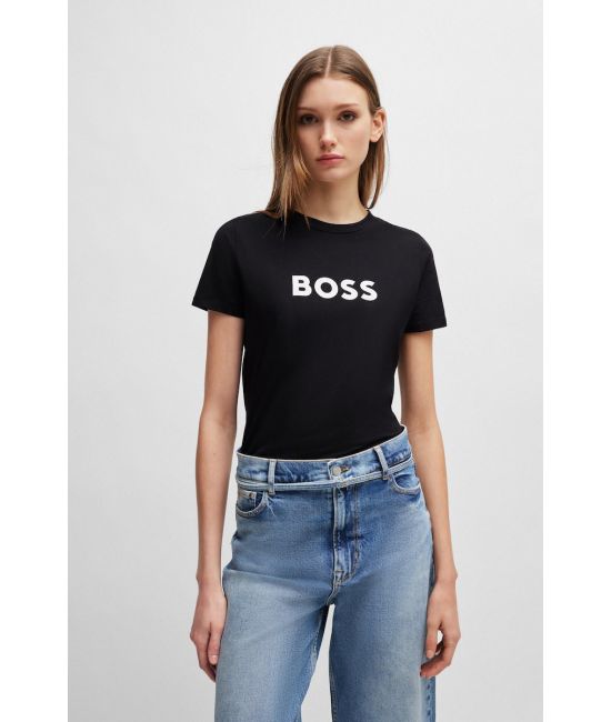 Γυναικείο C_Elogo 5 T-Shirt Μαύρο BOSS 50501139-001