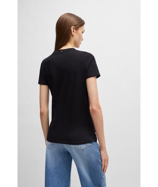 Γυναικείο C_Elogo 5 T-Shirt Μαύρο BOSS 50501139-001