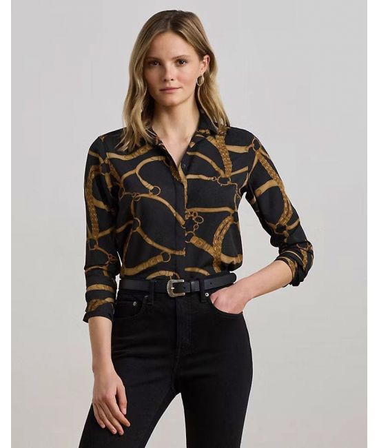 Γυναικείο Kristy Πουκάμισο Μαύρο Ralph Lauren 200970823001-001