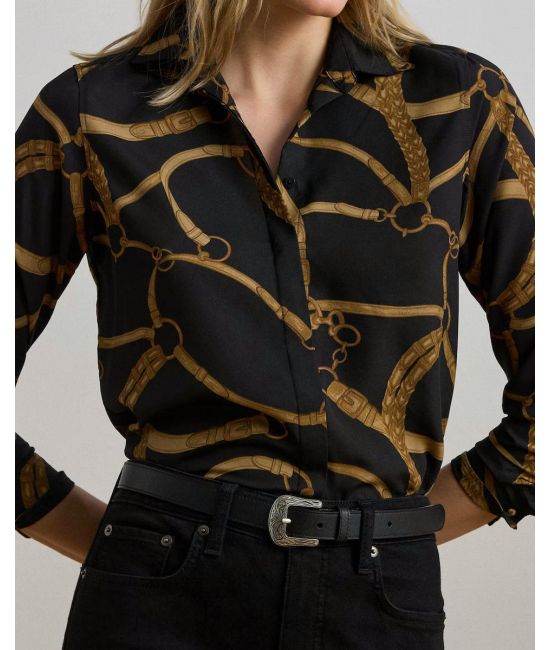 Γυναικείο Kristy Πουκάμισο Μαύρο Ralph Lauren 200970823001-001