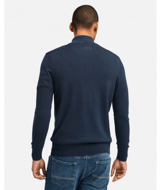 Men's Navy Blue LS Williams River Cotton YD Full-Zip Sweater Timberland TB0A2BMZ-Z02