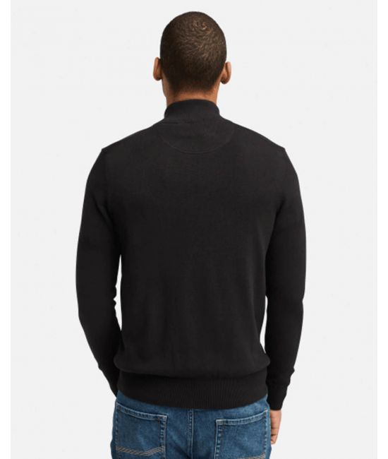 Men's Black LS Williams River Cotton YD Full-Zip Sweater Timberland TB0A2BMZ-X65